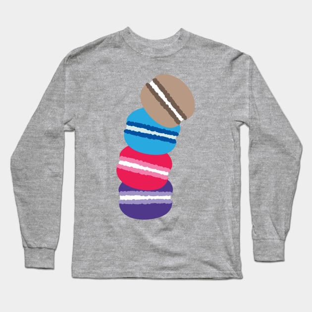 Colorful macaron Long Sleeve T-Shirt by CindyS